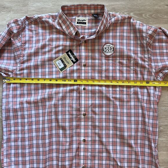 Wrangler Riata Button Down Plaid Long Sleeve Men's-Size XXL - Picture 9 of 10